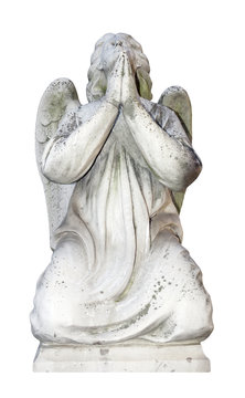 Isolated angel marble