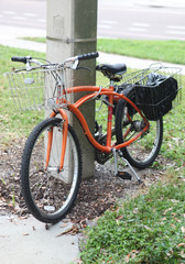 Fototapeta na wymiar parked bicycle