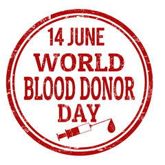 World Blood Donor Day stamp