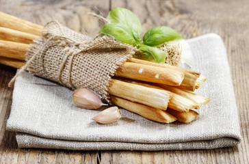 Traditional italian breadsticks