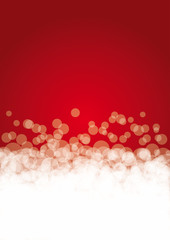 Sfondo rosso a bolle