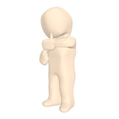 cough human, talk about 3d