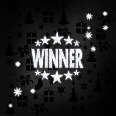 noble winner symbol with stars