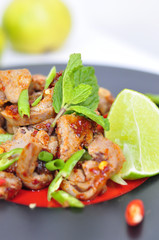 Thai Spicy minced meat salad