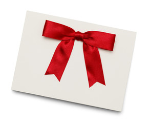 Red Bow Card