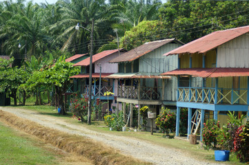 Fototapeta na wymiar Habitations au Kostaryka