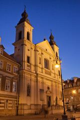 Fototapeta na wymiar Church of the Holy Spirit in Warsaw