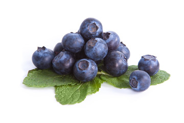 Blueberry on mint