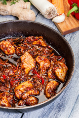 Pork in Chinese with vegetables