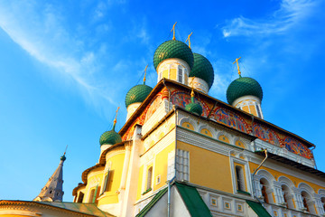 Fototapeta na wymiar The orthodox temple in Russia