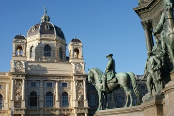 Obraz premium Blick auf das Naturhistorische Museum in Wien