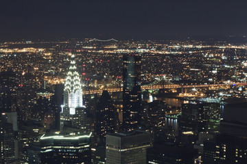 Fototapeta na wymiar New York City - night view
