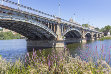 Fototapeta premium old very decorated iron bridge