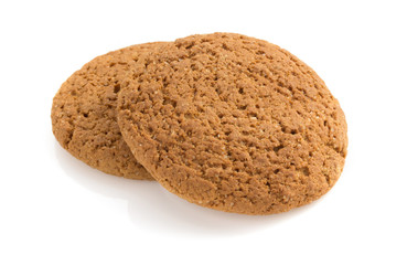 sweet cookies on white