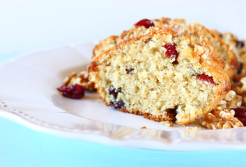 fresh baked homemade cake with walnuts and dry fruits  