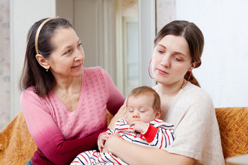 Mature mother asks for forgiveness from adult daughter