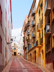 Fototapeta na wymiar Zwykła ulica Europejskiego miasta. Tarragona