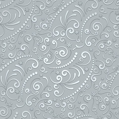 Abstract floral background, seamless pattern
