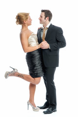 Verliebtes Paar beim Tanzball