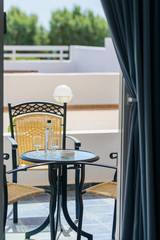 table chair on the veranda