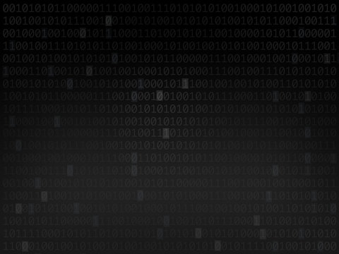 &eacute;cran ordinateur code binaire