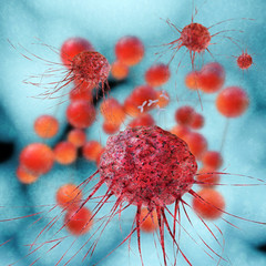 Cancer cells - 3d Rendering