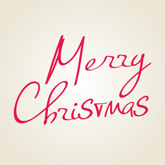 Merry Christmas lettering
