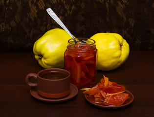 Fresh quince jam