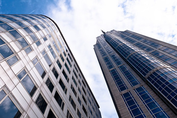 Fototapeta premium Modern Residential or Business Skyscrapers in City Downtown