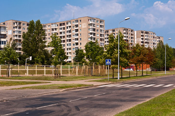 Typical Socialist Blocks of Flats in Vilnius, Lithuania