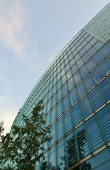 Fototapeta na wymiar Glass facade of modern office building