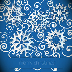 Snowflakes background