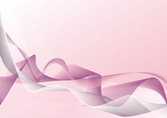 Abstract pink wavy vector background