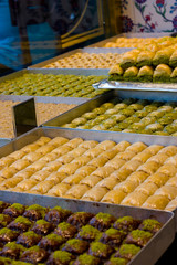 trays of baklava.