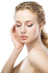 Fototapeta premium Beautiful girl face