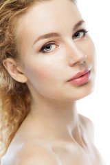 Fototapeta premium Beautiful girl face