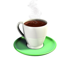 Kaffee - Tasse - Unterteller