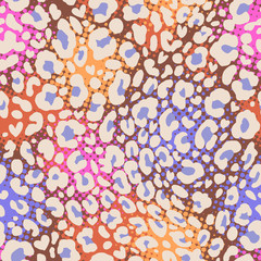 colorful animal seamless pattern
