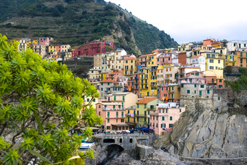 Fototapeta na wymiar Manarola: village of Cinque Terre Italy