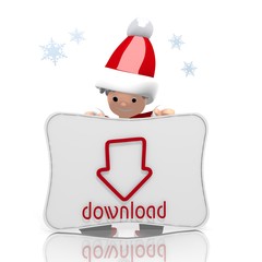 mini santa claus presents download label