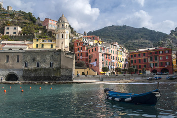 Fototapeta na wymiar Vernazza: village of Cinque Terre Italy