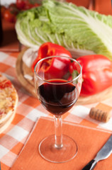 glass of wine