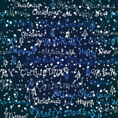 the bright winter seamless pattern