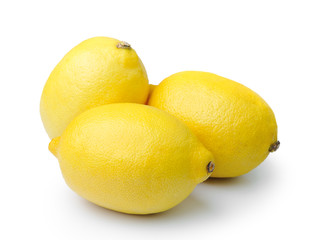lemon on white background