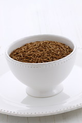 Delicious bran cereal breakfast