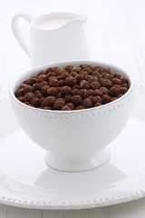 Delicious cocoa cereal