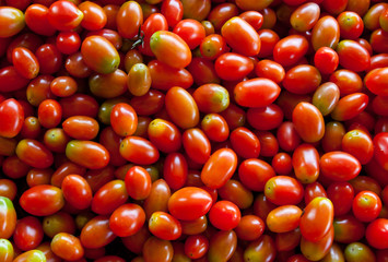 Pile of tomato (Queen Tomato) for sale in local market in thaila