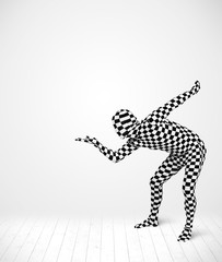 Fototapeta premium Anonymous man presenting your product