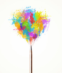 Obraz premium Paint splashes coming out of pen