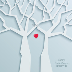 Valentine's day greeting card design